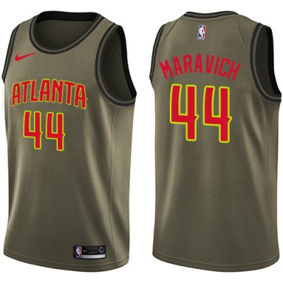 Nike Atlanta Hawks #44 Pete Maravich Green Salute to Service Youth NBA Swingman Jersey